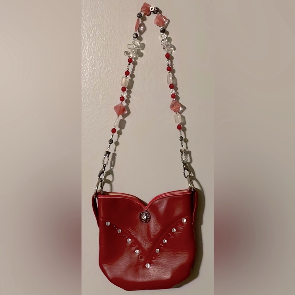 ❤️Leather Cowboy Boot Purse  Leather/Stone ❤️